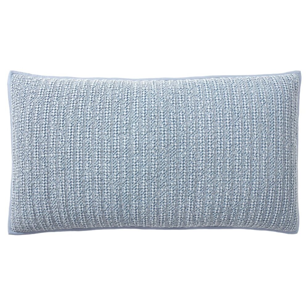 BRAND NEW Pottery Barn Honeycomb Cotton (1) KING Sham~Chambray Blue - Picture 1 of 7